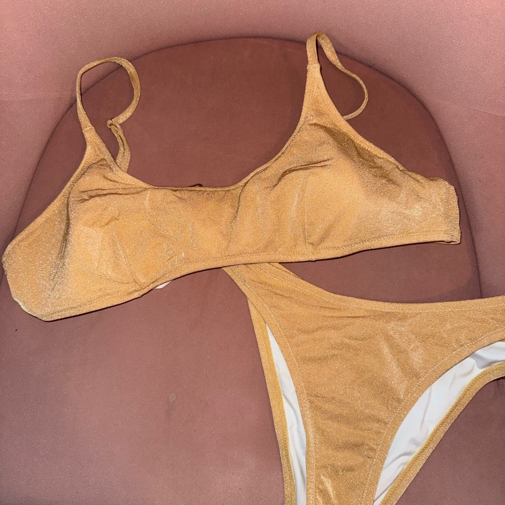 Victoria’s Secret Gold Bikini Set